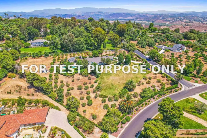 Demo/Test Data 18 Gateview Drive, Fallbrook, Ca 92028