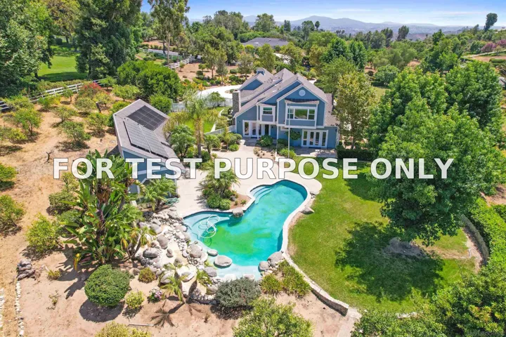 Demo/Test Data 18 Gateview Drive, Fallbrook, Ca 92028