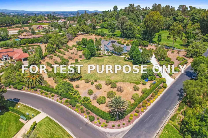Demo/Test Data 18 Gateview Drive, Fallbrook, Ca 92028