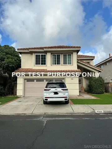 Demo/Test Data 9360 Chabola Rd, San Diego, Ca 92129