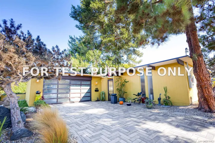 Demo/Test Data 3455 Aldford Drive, San Diego, Ca 92111