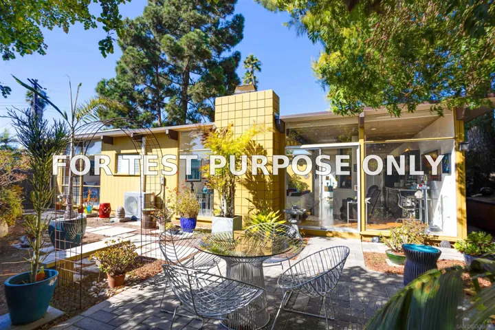 Demo/Test Data 3455 Aldford Drive, San Diego, Ca 92111