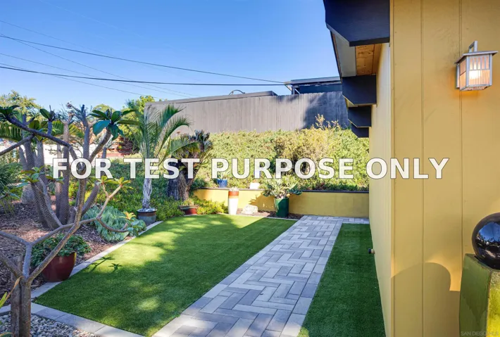 Demo/Test Data 3455 Aldford Drive, San Diego, Ca 92111