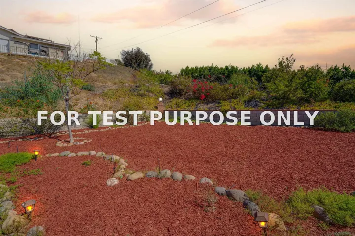 Demo/Test Data 15008 Heath Dr, Poway, Ca 92064