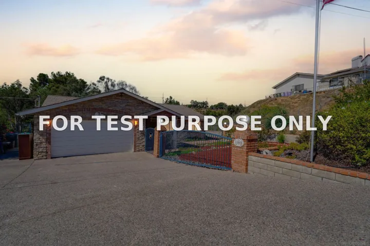 Demo/Test Data 15008 Heath Dr, Poway, Ca 92064