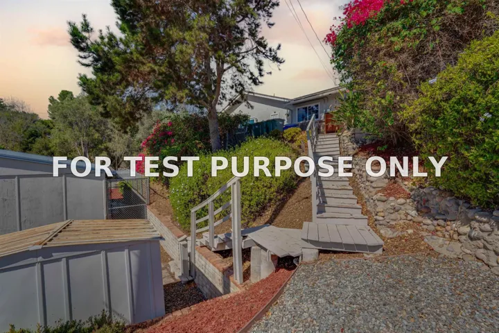 Demo/Test Data 15008 Heath Dr, Poway, Ca 92064