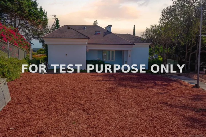 Demo/Test Data 15008 Heath Dr, Poway, Ca 92064