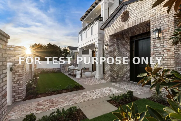 Demo/Test Data 460-66 Westbourne, San Diego, Ca 92037