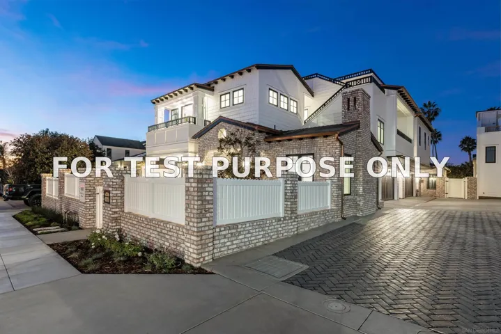 Demo/Test Data 460-66 Westbourne, San Diego, Ca 92037