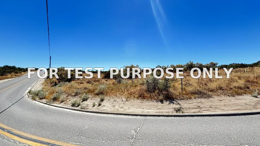 Demo/Test Data 805 Tierra Del Sol Rd. Unit 2, Boulevard, Ca 91905