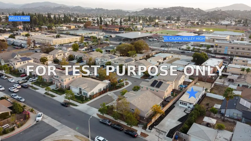 Demo/Test Data 1003 Mary St, El Cajon, Ca 92021