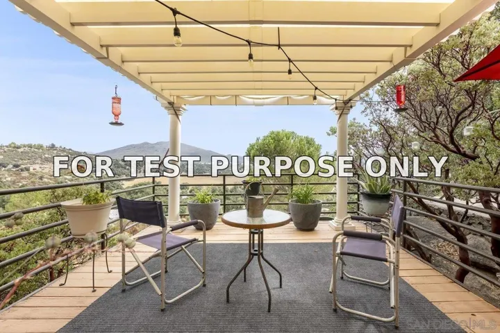 Demo/Test Data 9769 River Drive, Descanso, Ca 91916