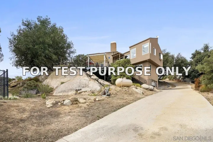 Demo/Test Data 9769 River Drive, Descanso, Ca 91916