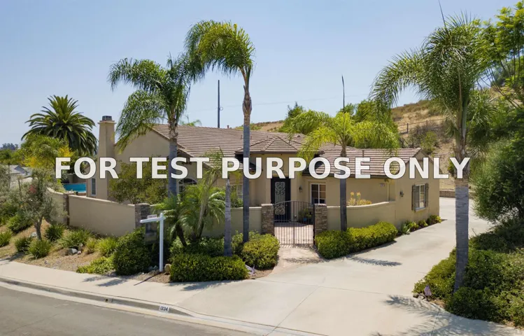 Demo/Test Data 1334 Deerbrook Dr, San Marcos, Ca 92069