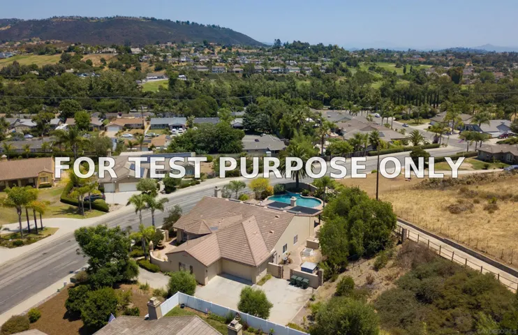 Demo/Test Data 1334 Deerbrook Dr, San Marcos, Ca 92069