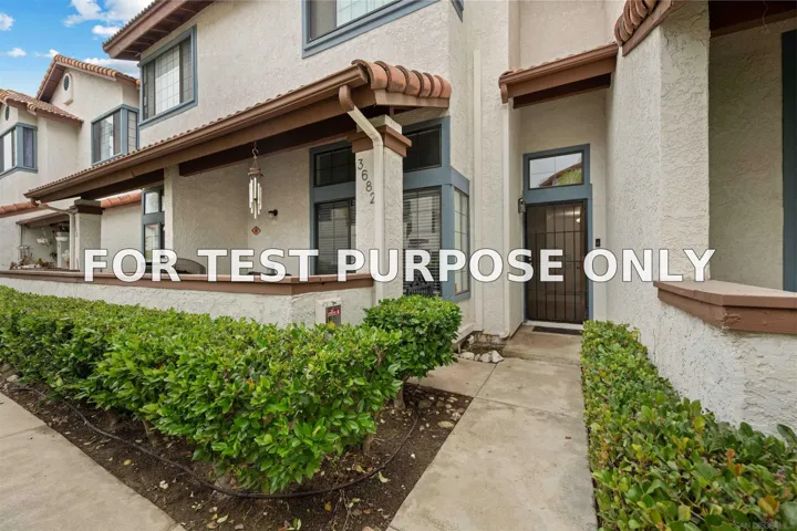 Demo/Test Data 3682 Mission Mesa Way, San Diego, Ca 92120