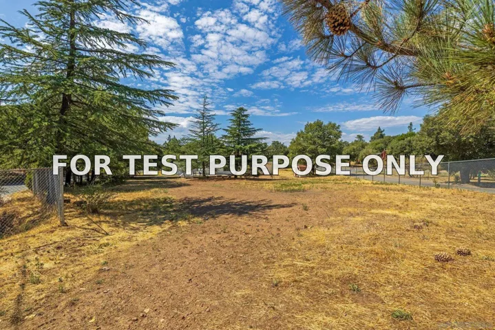 Demo/Test Data 2779 Lakeview Dr, Julian, Ca 92036