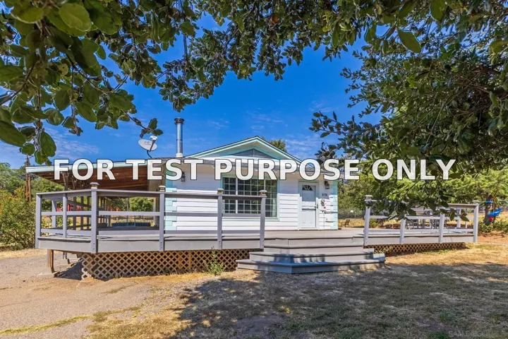 Demo/Test Data 2779 Lakeview Dr, Julian, Ca 92036