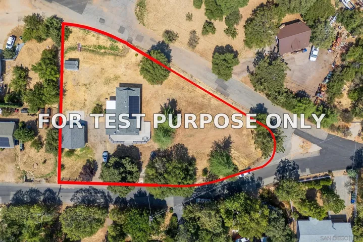 Demo/Test Data 2779 Lakeview Dr, Julian, Ca 92036
