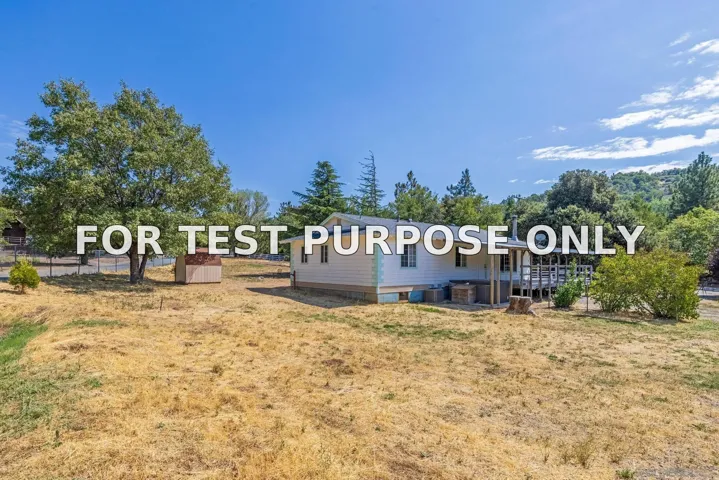 Demo/Test Data 2779 Lakeview Dr, Julian, Ca 92036