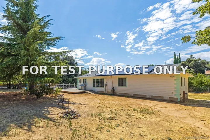 Demo/Test Data 2779 Lakeview Dr, Julian, Ca 92036