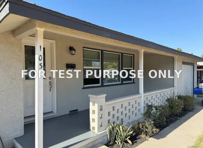 Demo/Test Data 1031 Ford Street, Corona, Ca 92879