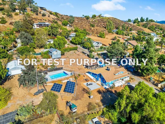 Demo/Test Data 12048 Coping Pl, Lakeside, Ca 92040