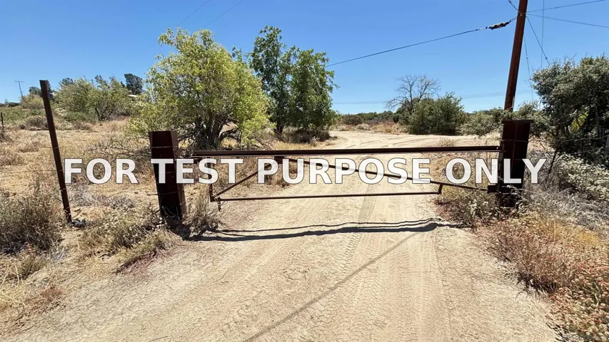 Demo/Test Data 905 Tierra Del Sol Rd. Unit 1, Boulevard, Ca 91905