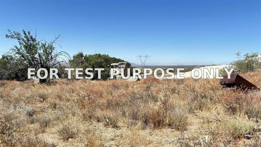 Demo/Test Data 905 Tierra Del Sol Rd. Unit 1, Boulevard, Ca 91905