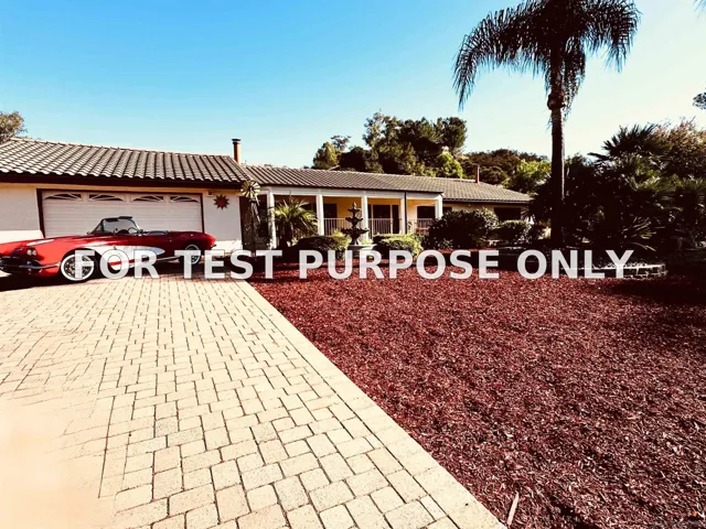 Demo/Test Data 15831 Mussey Grade Rd, Ramona, Ca 92065