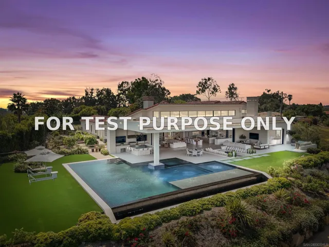 Demo/Test Data 5516 La Crescenta, Rancho Santa Fe, Ca 92067