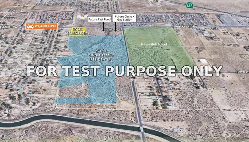 Demo/Test Data 0 Pearblossom, Palmdale, Ca 93552
