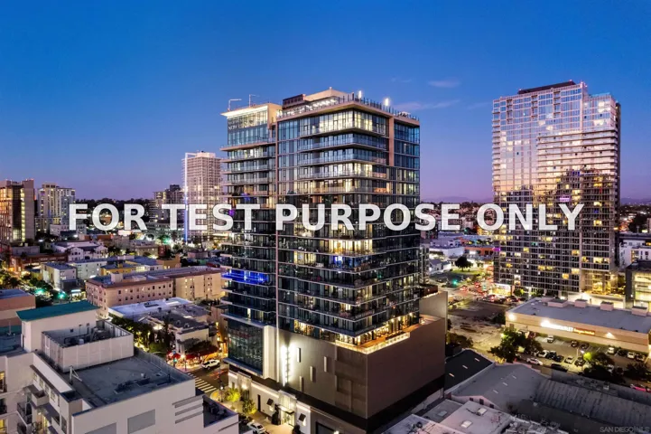 Demo/Test Data 675 9th Ave Unit 1916, San Diego, Ca 92101