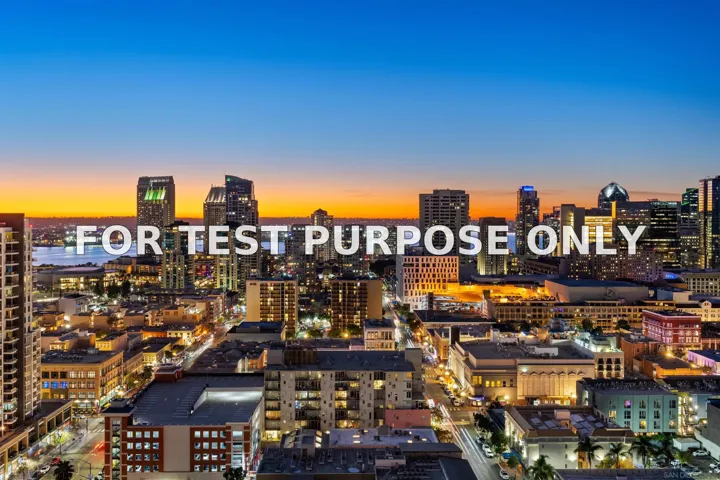 Demo/Test Data 675 9th Ave Unit 2210, San Diego, Ca 92101