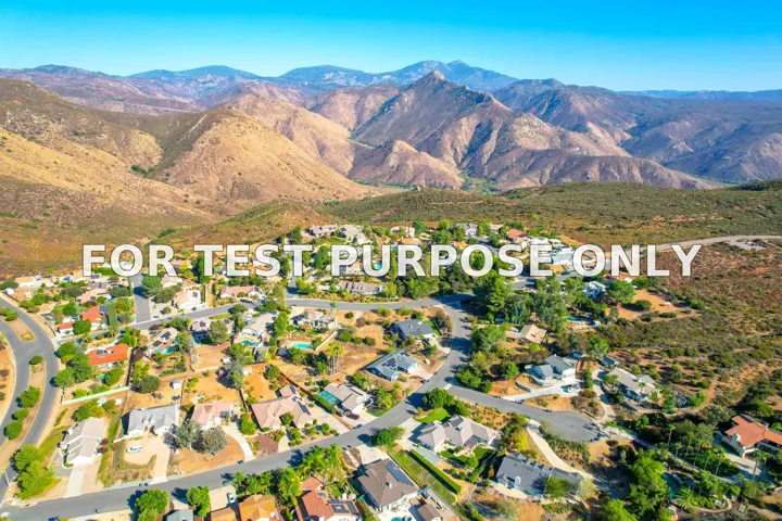 Demo/Test Data 15530 Thornbush Road, Ramona, Ca 92065