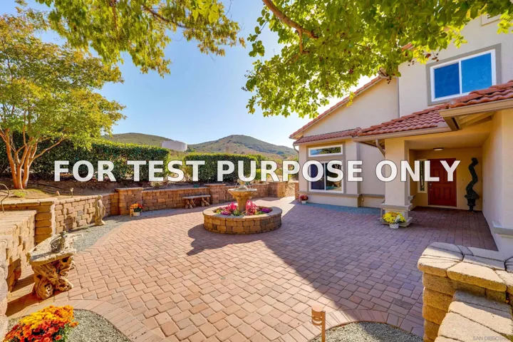 Demo/Test Data 15530 Thornbush Road, Ramona, Ca 92065