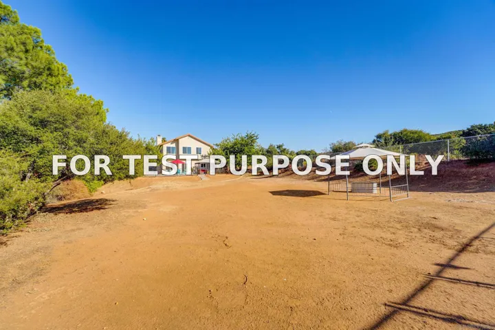 Demo/Test Data 15530 Thornbush Road, Ramona, Ca 92065
