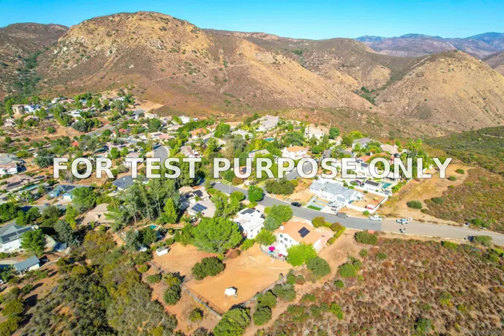 Demo/Test Data 15530 Thornbush Road, Ramona, Ca 92065