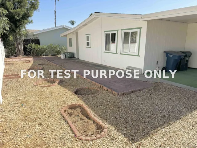 Demo/Test Data 2250 N Broadway Unit 78, Escondido, Ca 92026