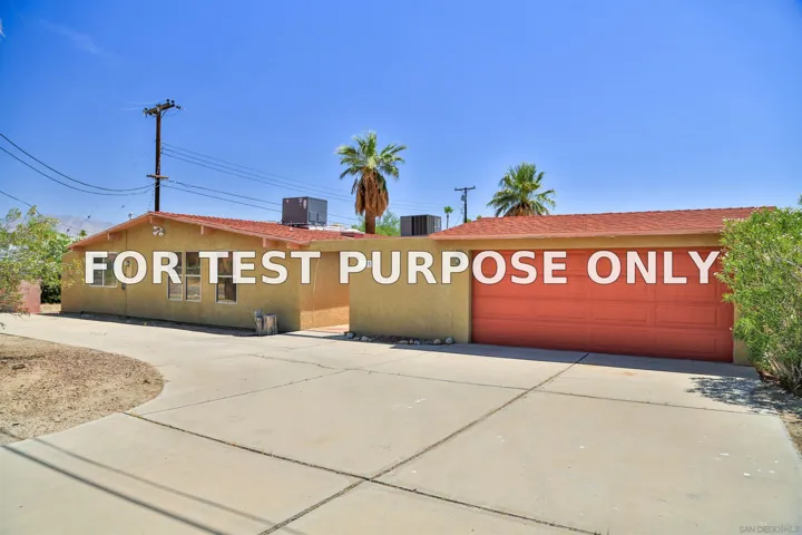 Demo/Test Data 1725 Lazy S Dr, Borrego Springs, Ca 92004
