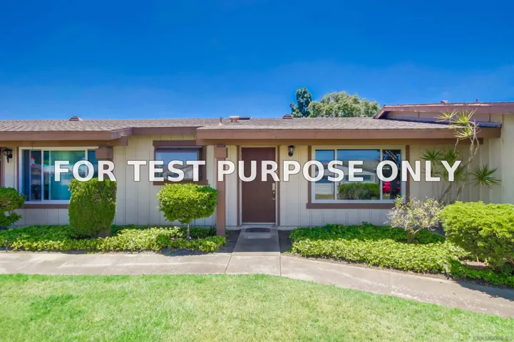Demo/Test Data 4493 Ibis Way, Oceanside, Ca 92057