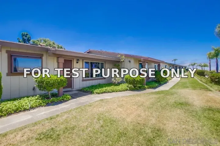 Demo/Test Data 4493 Ibis Way, Oceanside, Ca 92057