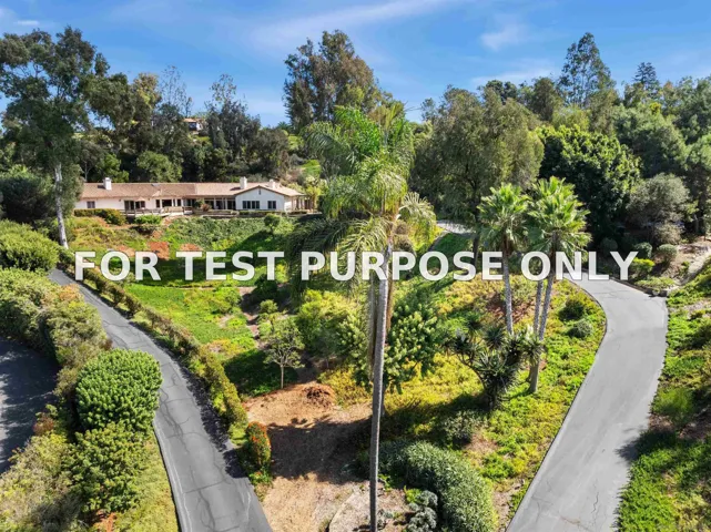 Demo/Test Data 5305 La Granada, Rancho Santa Fe, Ca 92067