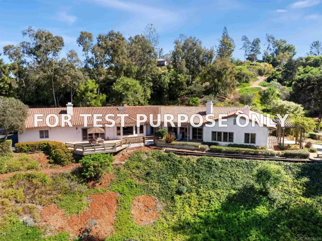 Demo/Test Data 5305 La Granada, Rancho Santa Fe, Ca 92067