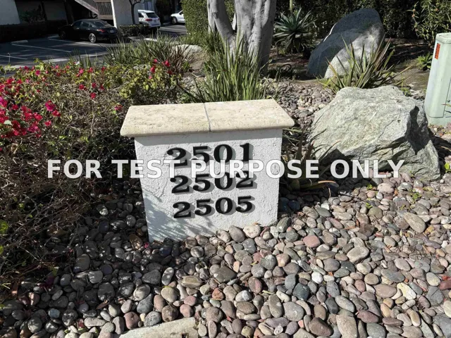 Demo/Test Data 2502 Navarra Dr Unit 226, Carlsbad, Ca 92009