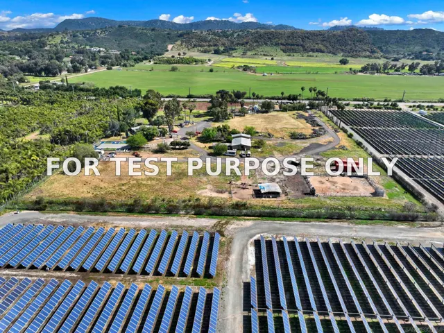Demo/Test Data 30100 Valley Center Rd., Valley Center, Ca 92082
