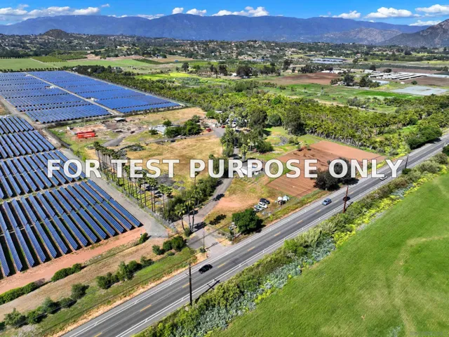 Demo/Test Data 30100 Valley Center Rd., Valley Center, Ca 92082