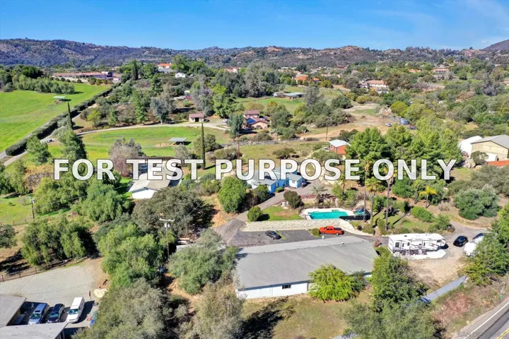 Demo/Test Data 28560 Lilac Rd, Valley Center, Ca 92082