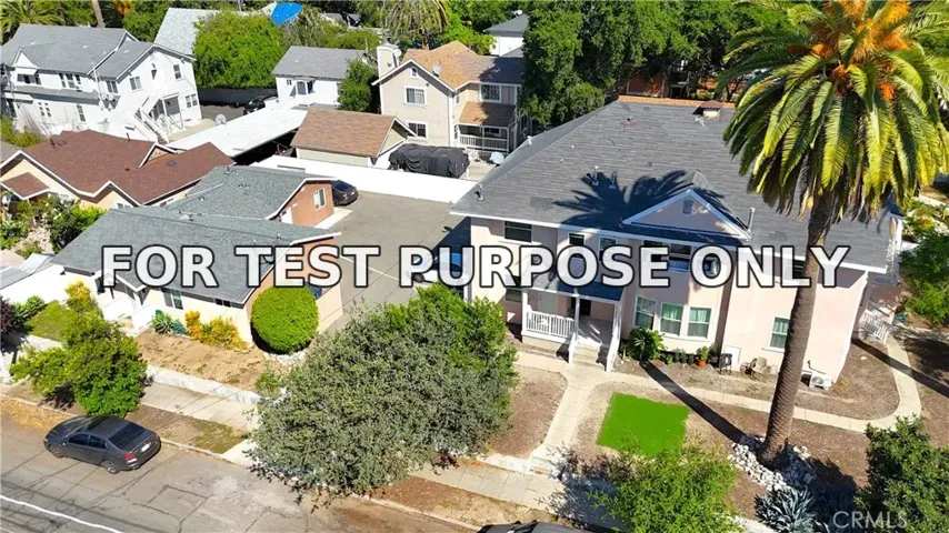 Demo/Test Data 481 Lincoln Avenue, Pasadena, Ca 91103