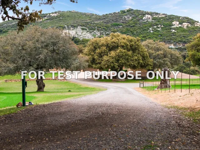 Demo/Test Data 21916 Japatul Lane, Alpine, Ca 91901